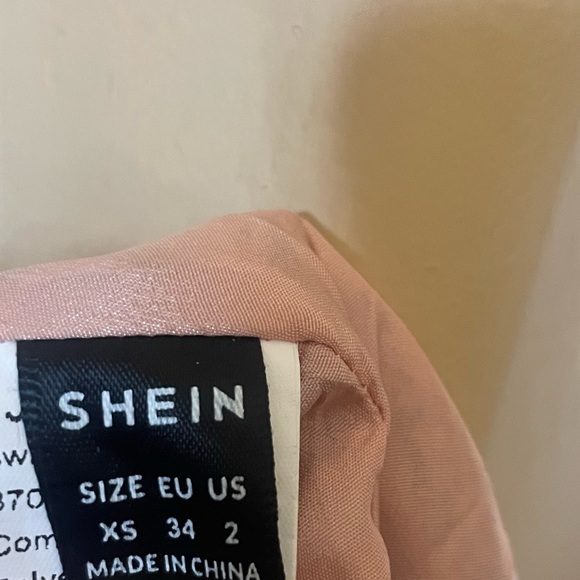 SHEIN Mini Floral Printed High Neck Ruffle Lace Trim Long Sleeve Mini Dress XS 2 - Picture 15 of 16